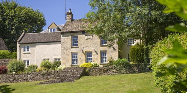 Quaint view of Catalpa Cottage, Gloucestershire  