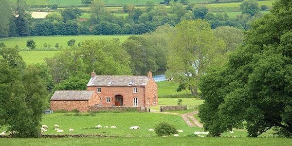 Picture perfect farm setting of Udford House in Cumbria