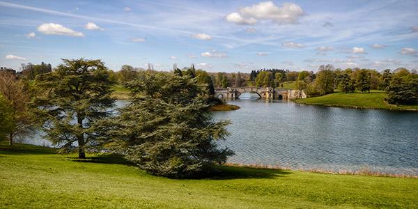 Blenheim Palace lake view