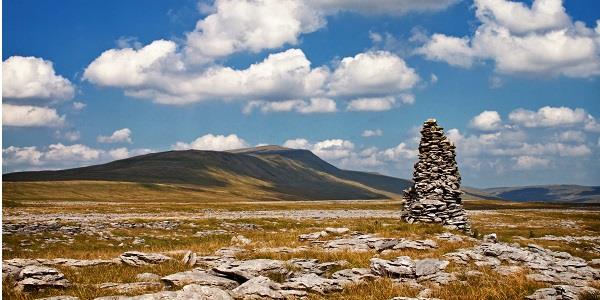 A view of Whernside which is the highest mountain in the Yorkshire Dales.