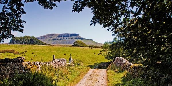 Pen-y-ghent, one of the 3 Yorkshire peaks and is the popular starting point for the challenge