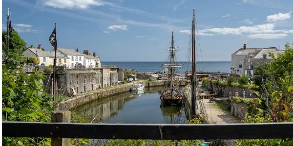 Charlestown harbour, very popular on the tourist trail for Poldark lovers