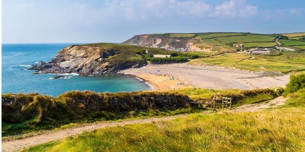 Lovely view of Church cove at Gunwalloe, nearby beach was used for Poldark shipwreck scenes